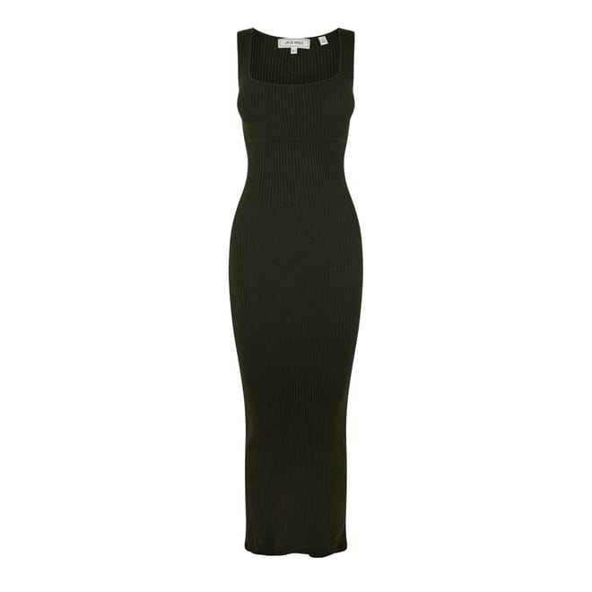 Square Neck Maxi Bodycon Dress
