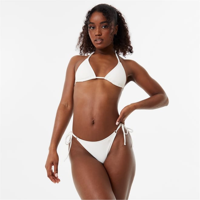Hoop Detail Triangle Bikini Top