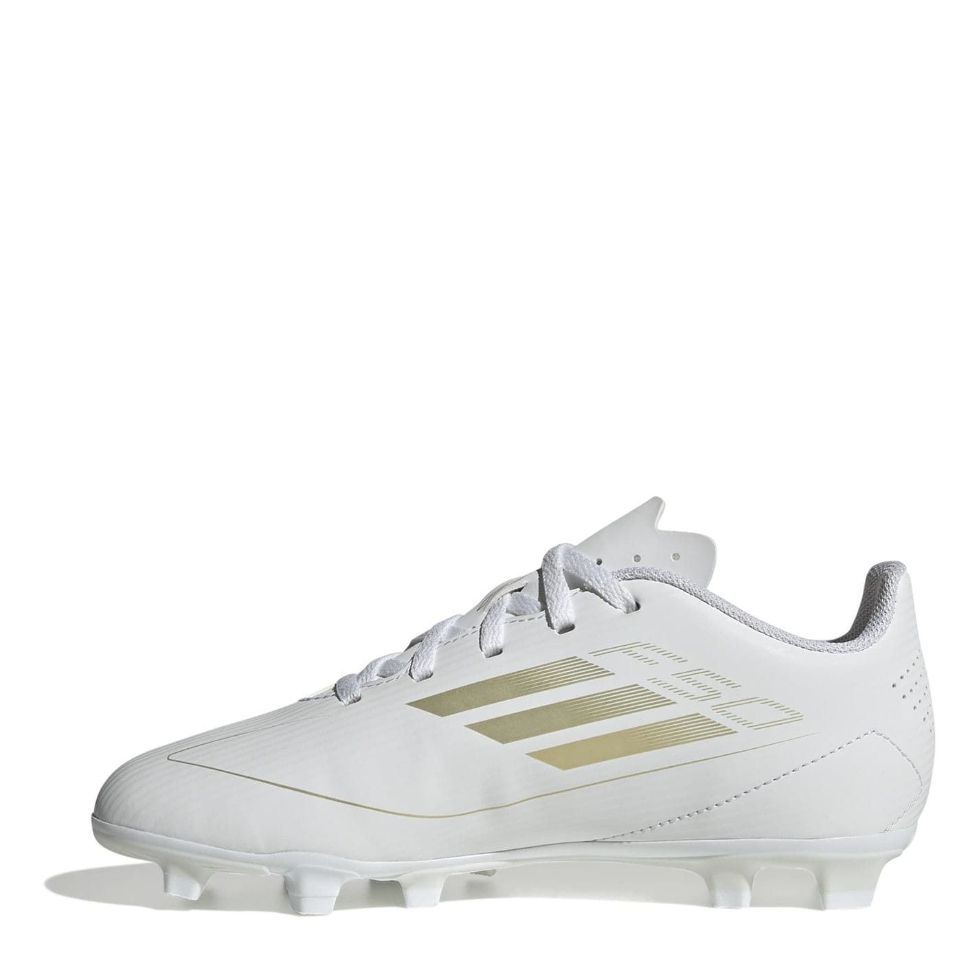 White adidas F50 Club Junior Firm Ground Football Boots Get The Label