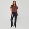 Cropped Crew Neck Boxy T-Shirt