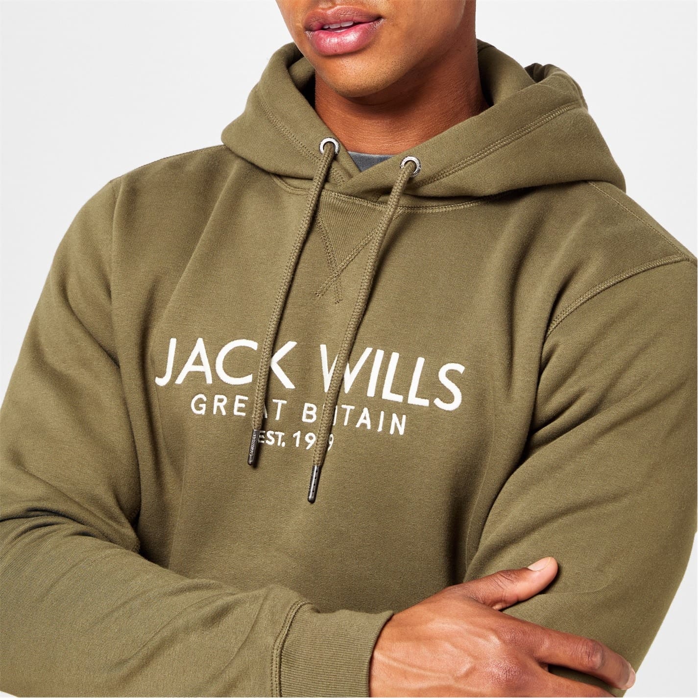 Green Jack Wills Batsford Graphic Logo Hoodie Get The Label