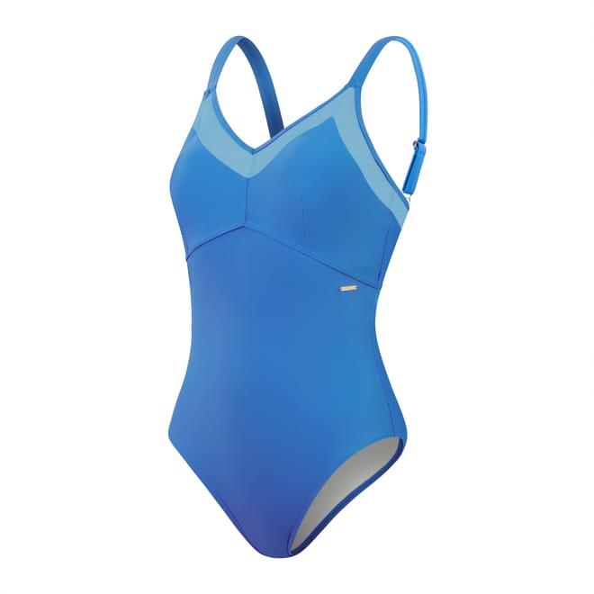 Shaping Mesh Detail Swimsuit