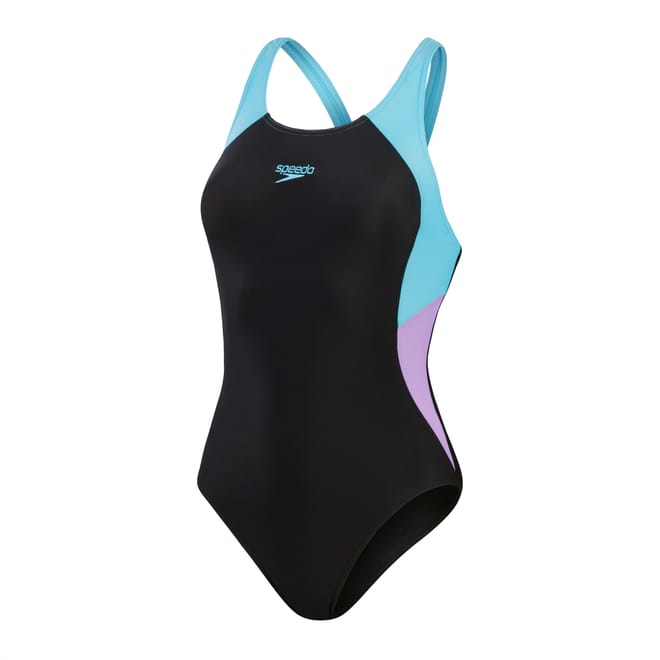 Colourblock Splice Muscleback Swimsuit