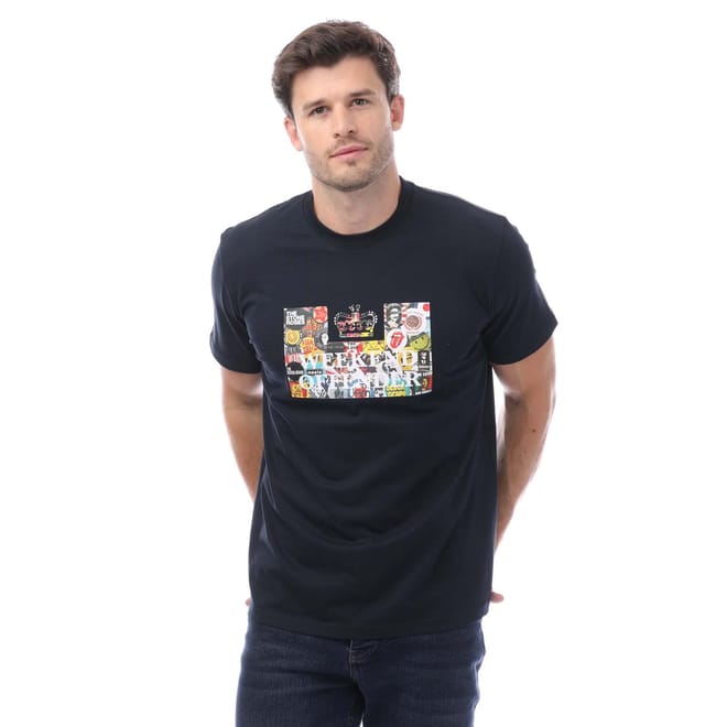 Mens Badges Printed T-Shirt