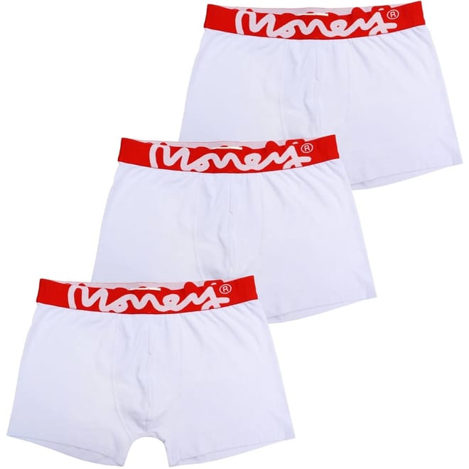 Chop White Red 3pk Trunks