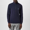 Stretch Piquet Longsleeve Zipped Polo