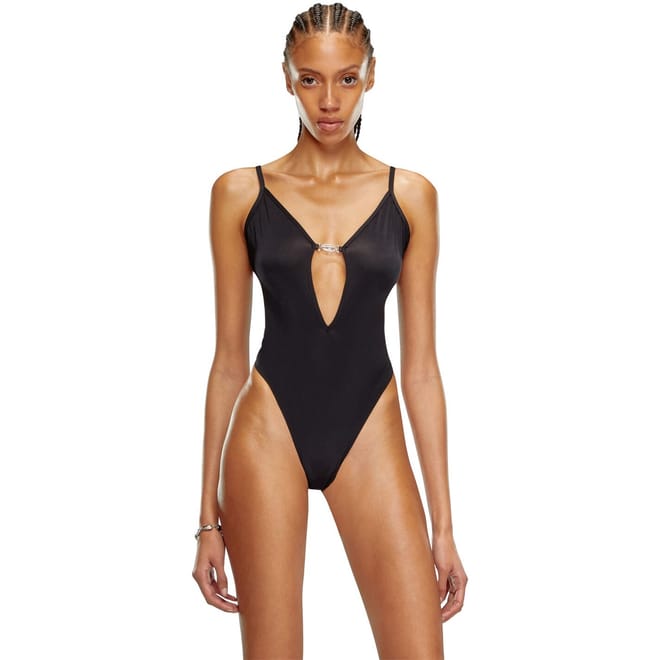Cropped V-Neck Slim Fit Bodysuit
