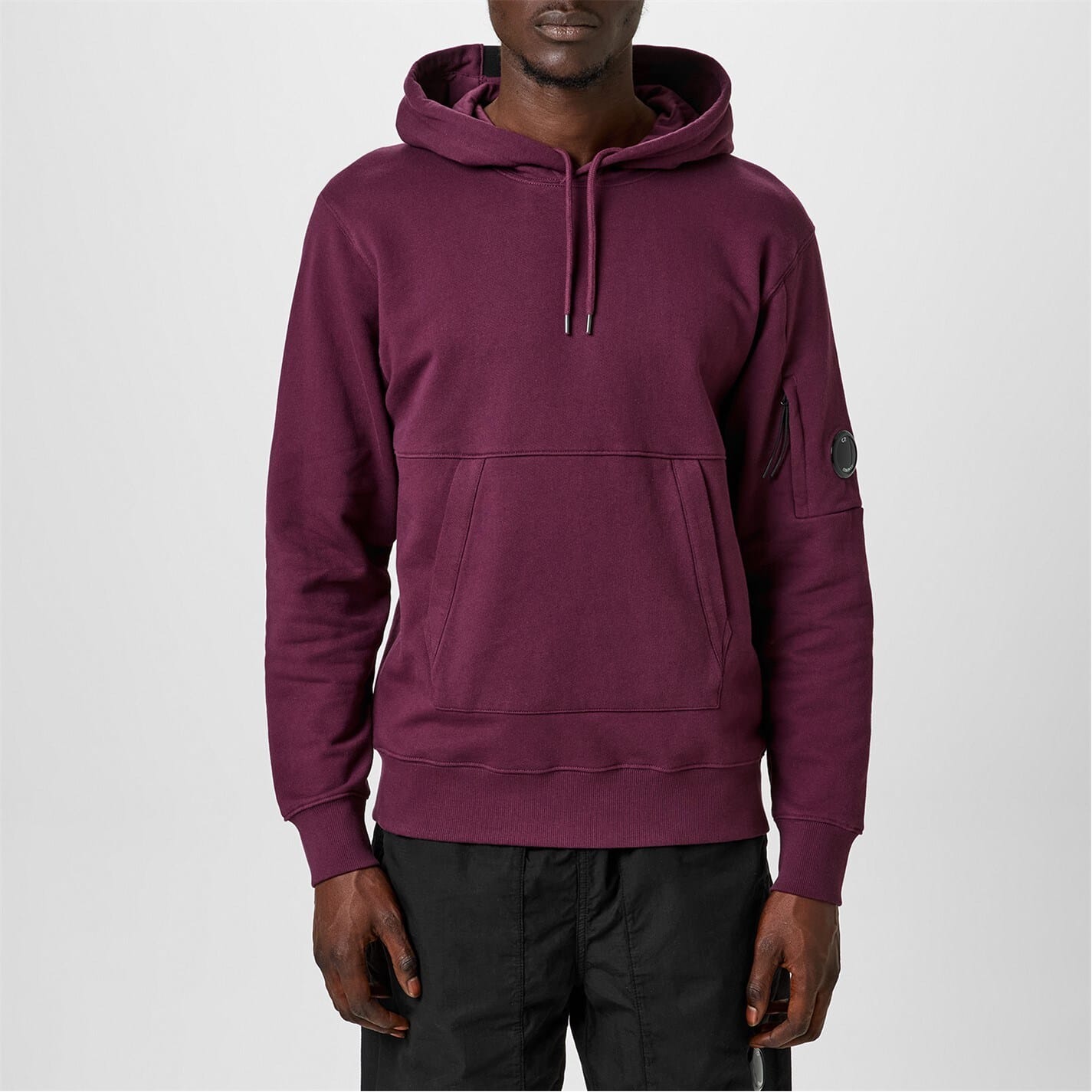 Purple C.P. Company Diagonal Raised Fleece Hoodie Get The Label