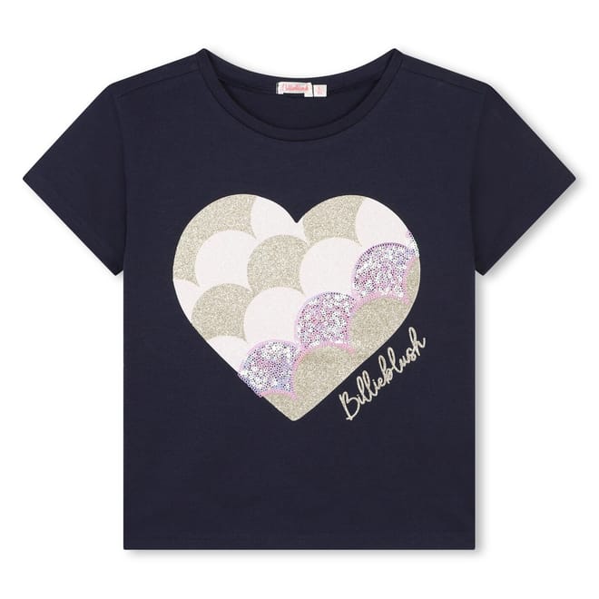 Heart Graphic Crew Neck T-Shirt