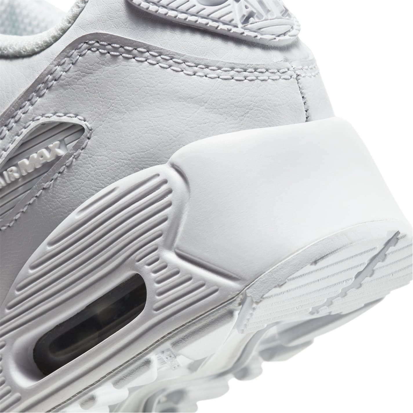 White Nike Air Max 90 Little Kids Shoes Get The Label