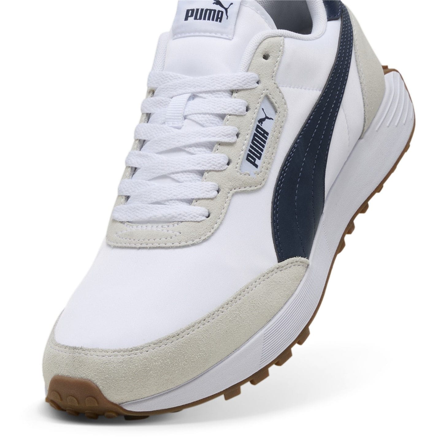 White Puma Mens Runtamed Lugged Classic Low Top Trainers Get The Label