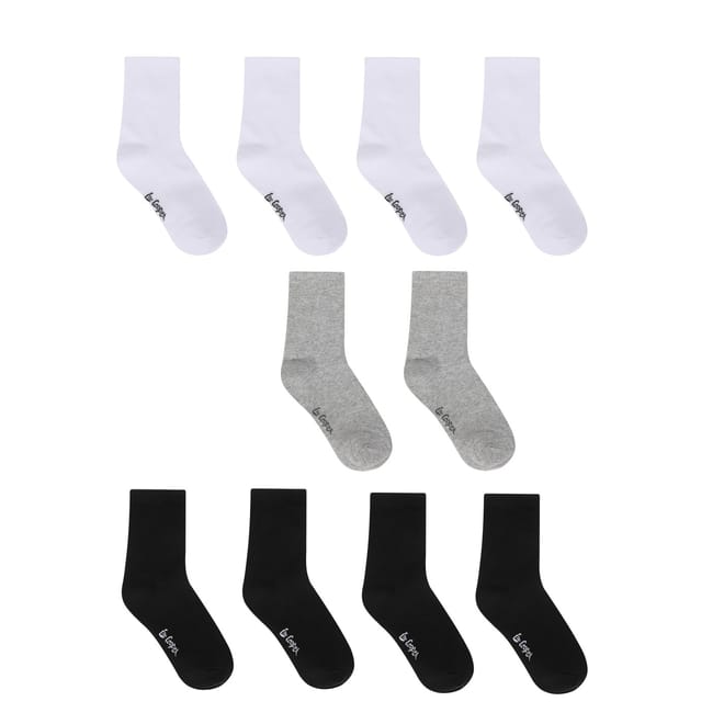 Back To School Qrtr Sock 10pk Junior