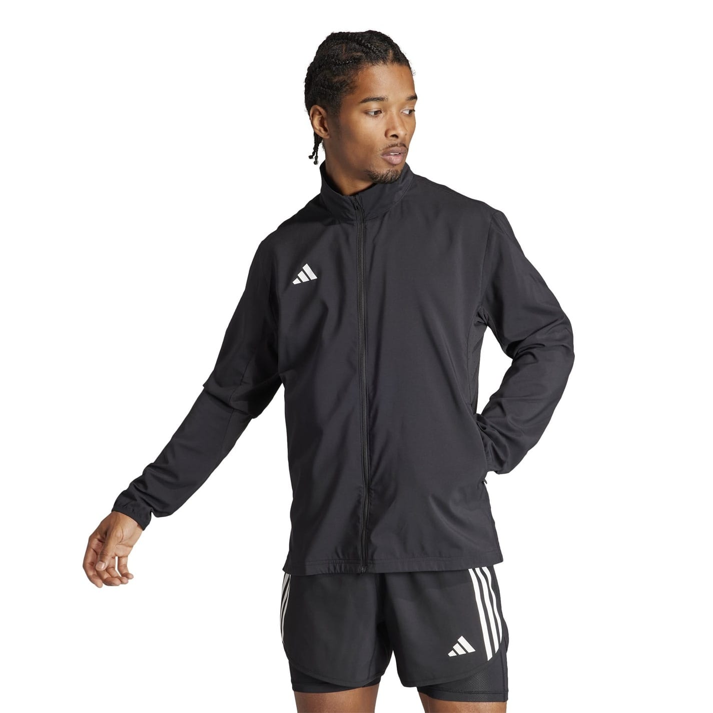 Black adidas Adizero Essentials Running Jacket Get The Label