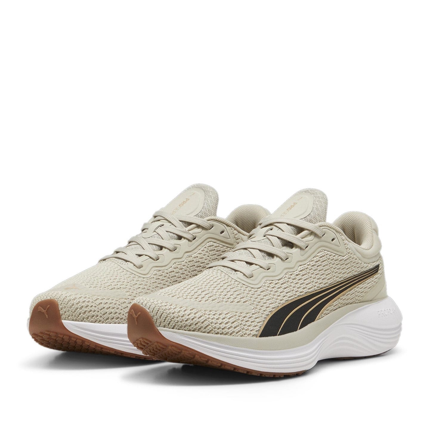 Beige Puma Scend Pro Road Running Shoes Boys Get The Label