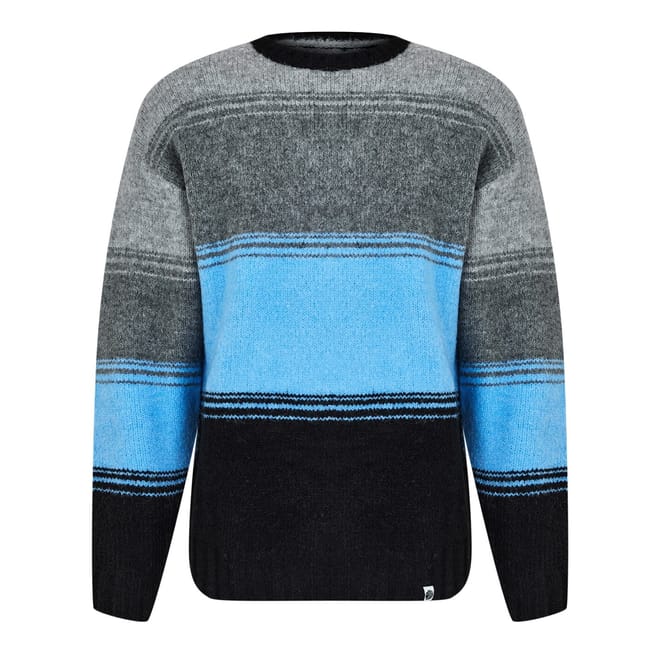 Gradient Knit Crew Neck Sweater