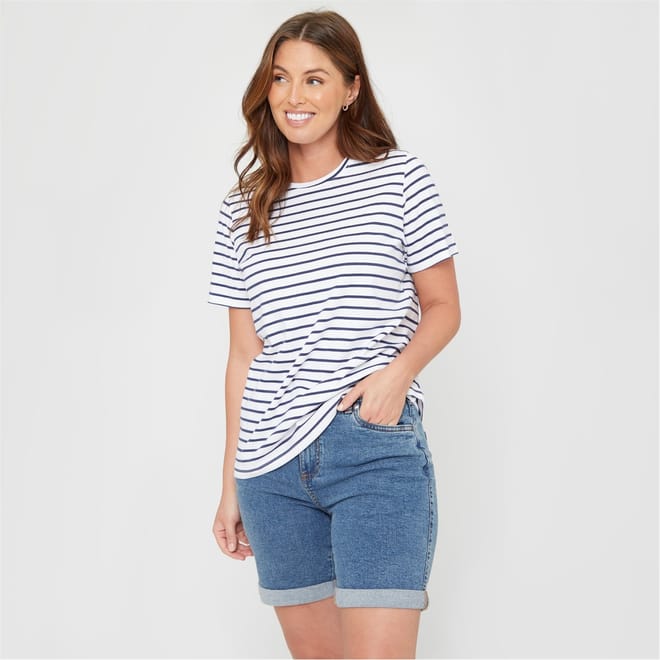 Denim Bermuda Shorts