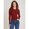 Badge Rib Pullover Sweater