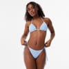 Shirred Triangle Bikini Top