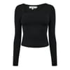 Asymmetric Long Sleeve Regular Fit T-Shirt