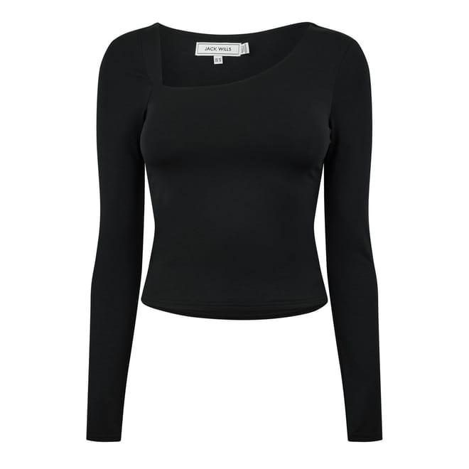 Asymmetric Long Sleeve Regular Fit T-Shirt