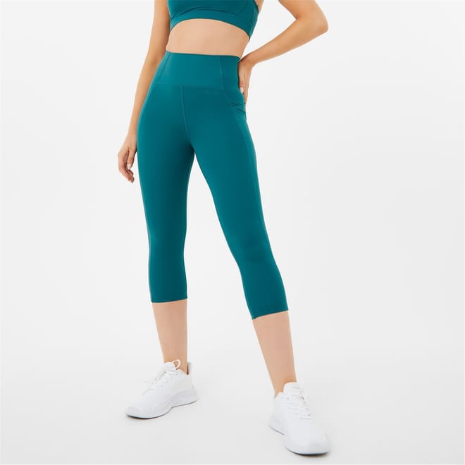 High Rise Capri Cropped Leggings
