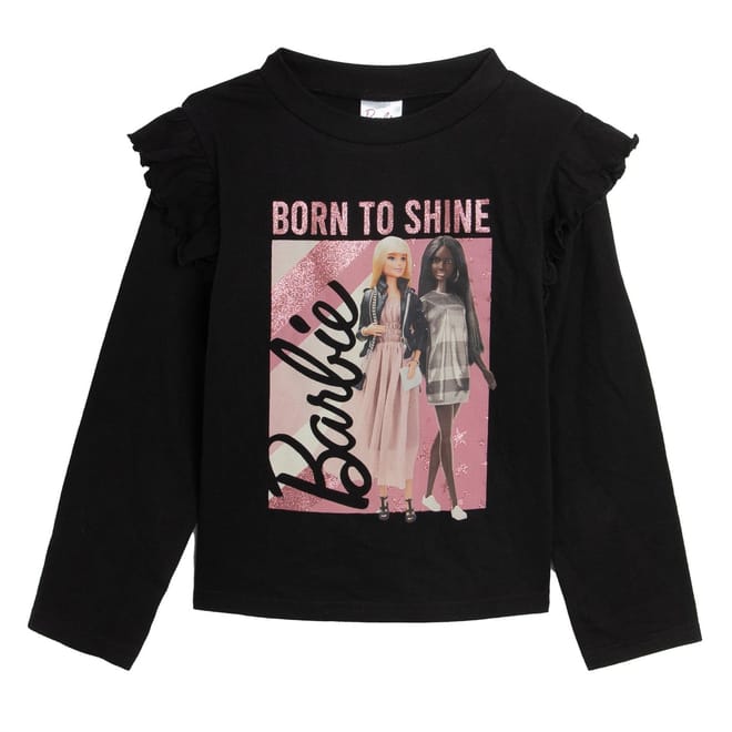 Barbie Frill Long Sleeve Top And Tule Skirt Set