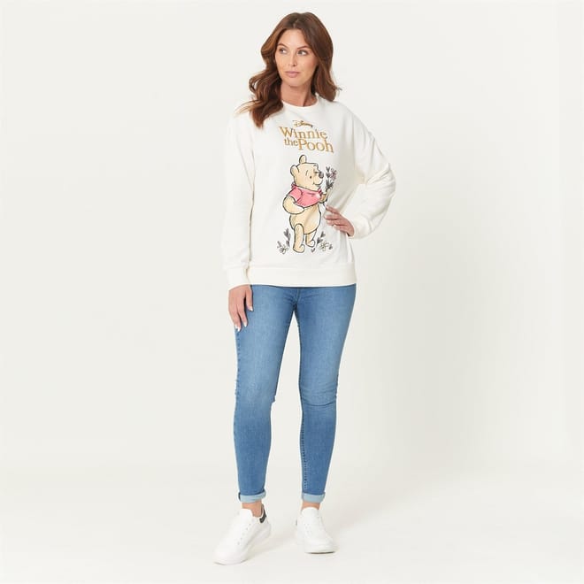Winnie the Pooh Flower Graphic Sweatshirt