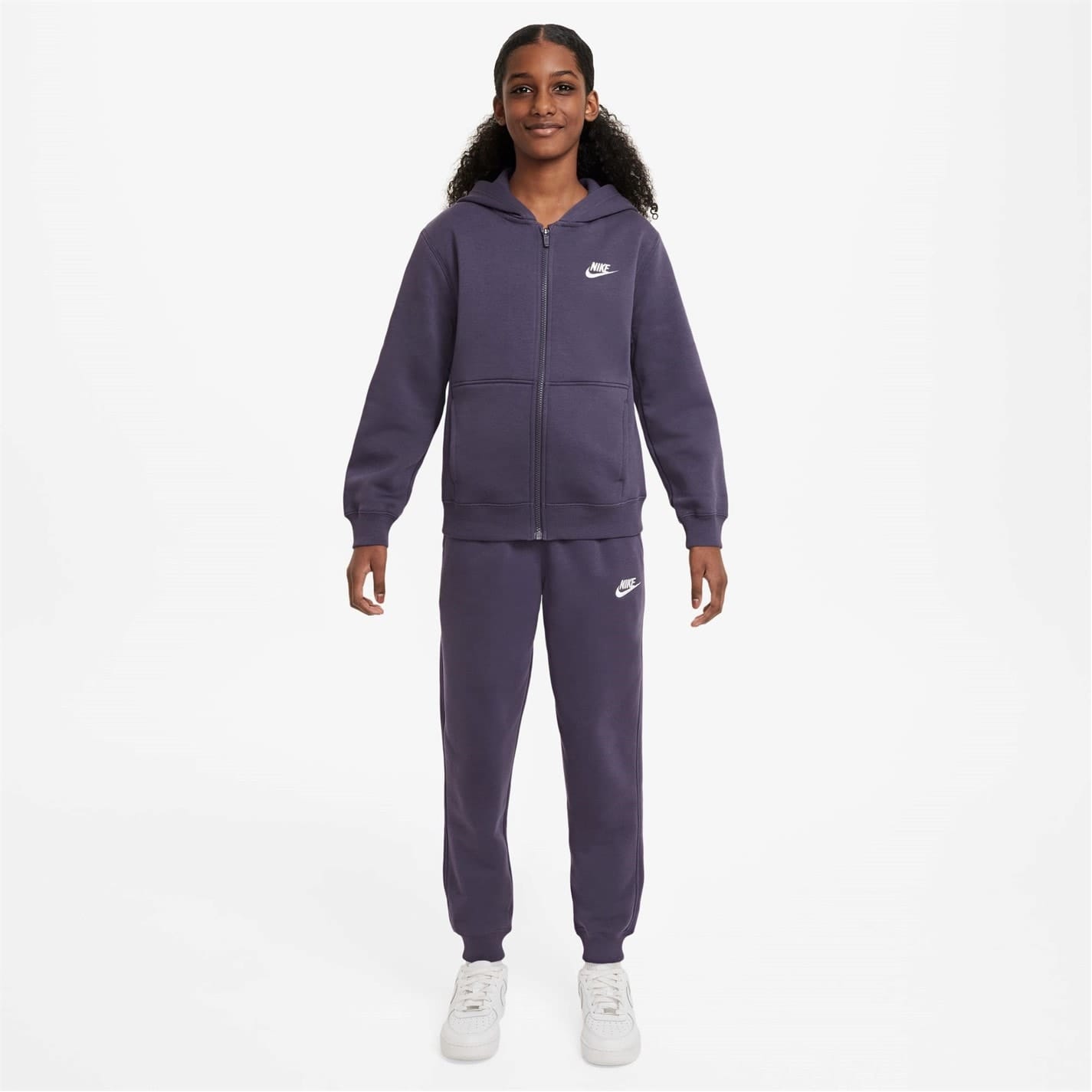 Purple Nike Fleece Tracksuit Junior Boys Get The Label