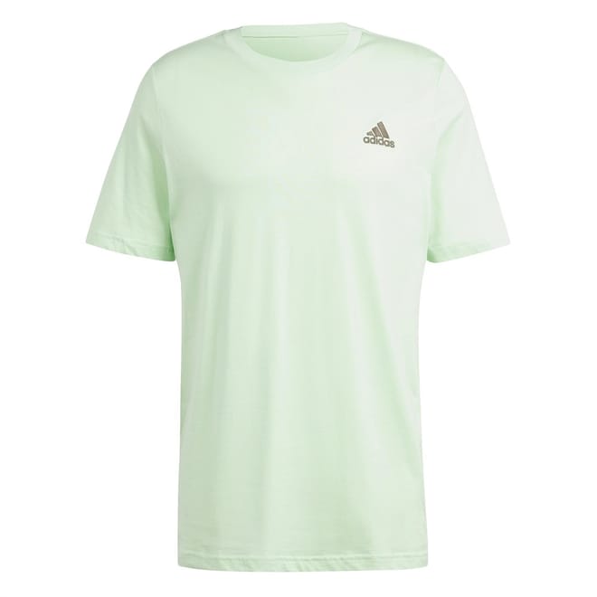 Mens Essentials Single Jersey Linear Embroidered Logo T-Shirt