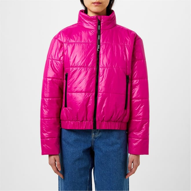 Short Relaxed Fit Puffer Jacket