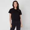 Boxy Fit Cropped Crew Neck T-Shirt