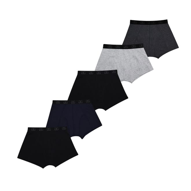 Junior Boys 5 Pack Comfort Trunks
