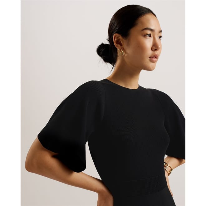 Oliviha Crew Neck Mini Skater Dress