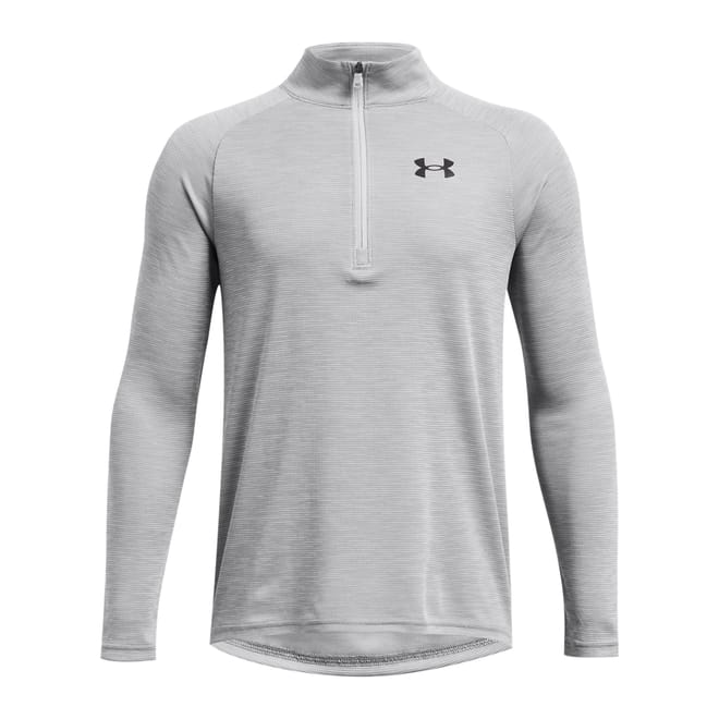 Boys Tech Textured 1/2 Zip Long Sleeve Top