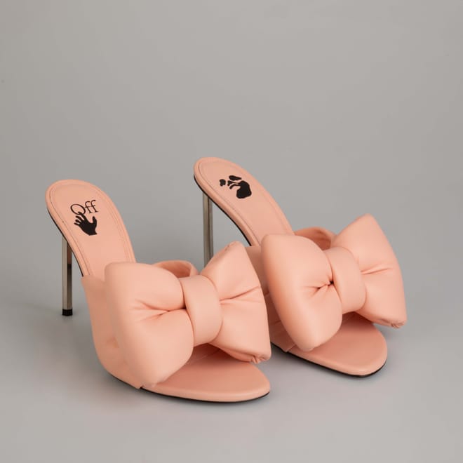 Nappa Bow High Allen Pointed Heels
