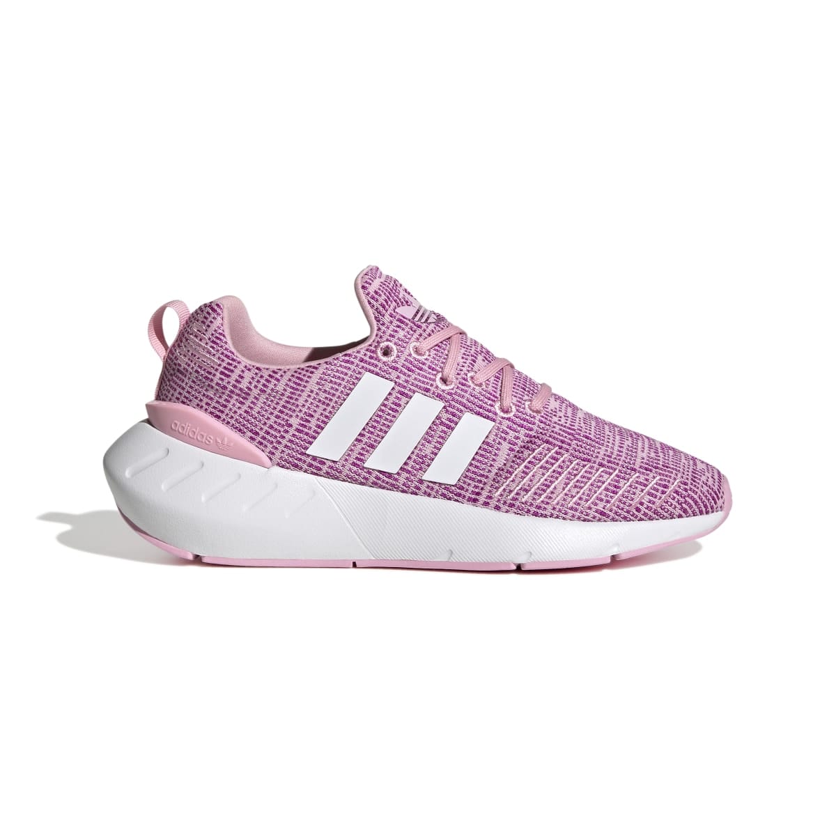 Pink white adidas Originals Junior Swift Run 22 Trainers Get The Label