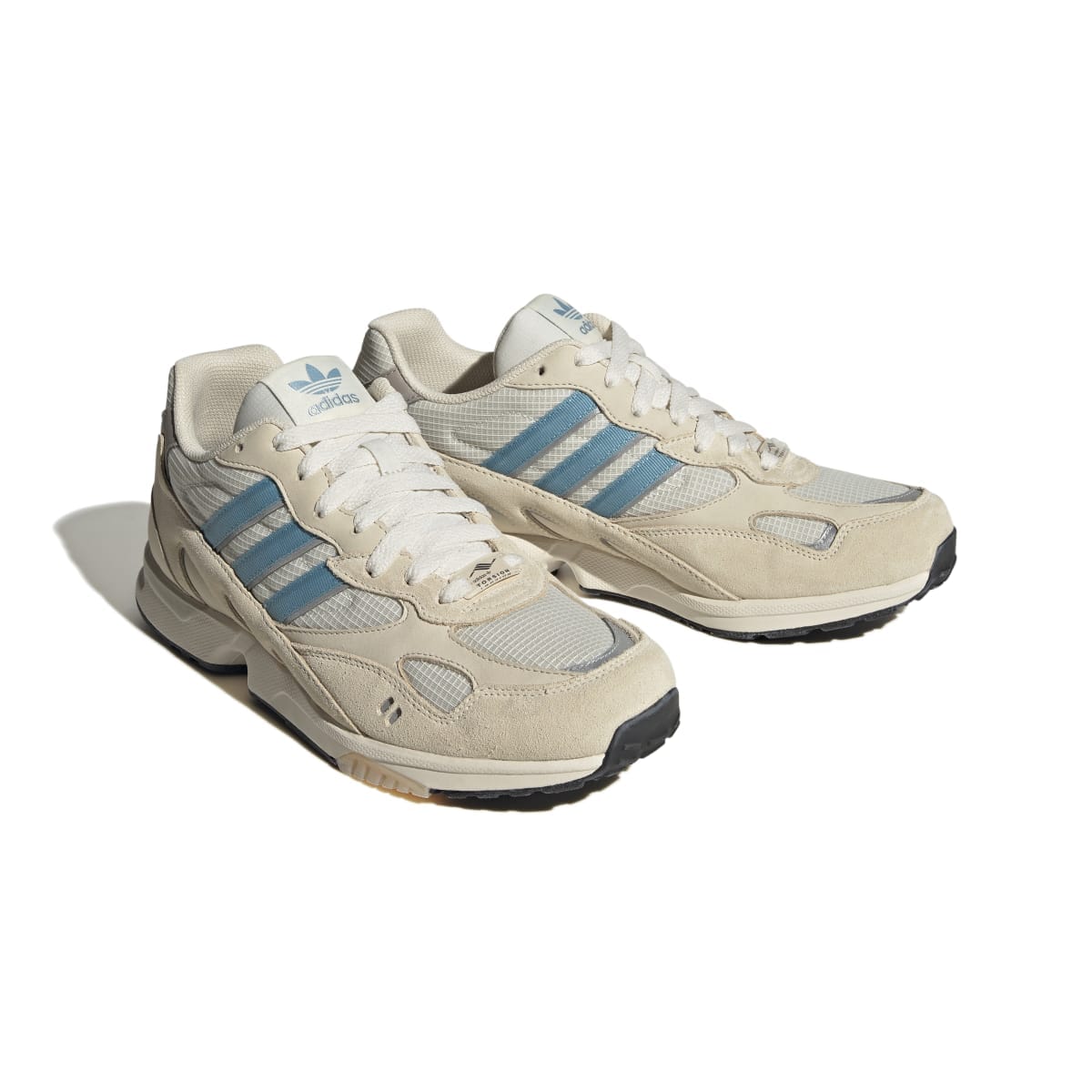 White blue adidas Originals Torsion Super Trainers Get The Label