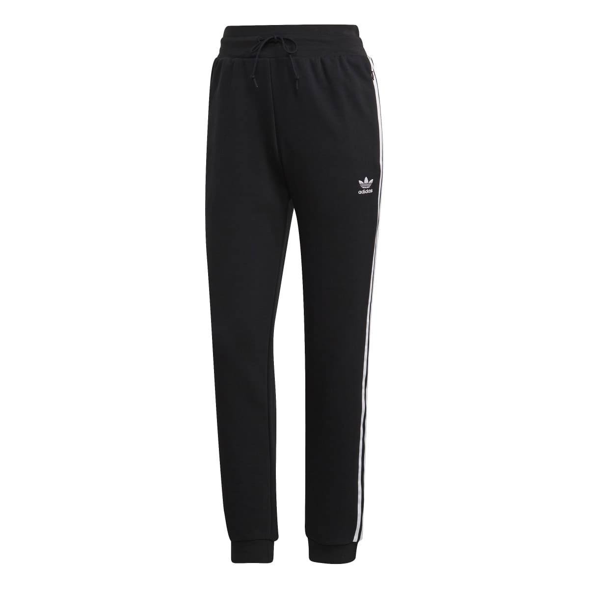 Adidas black and white joggers womens online