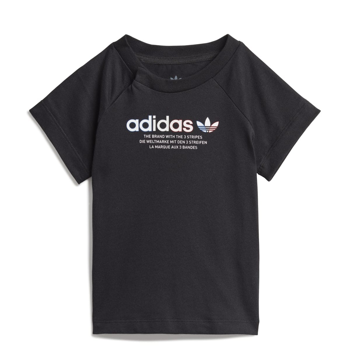 adidas Originals Baby Adicolor Graphic T Shirt in Black