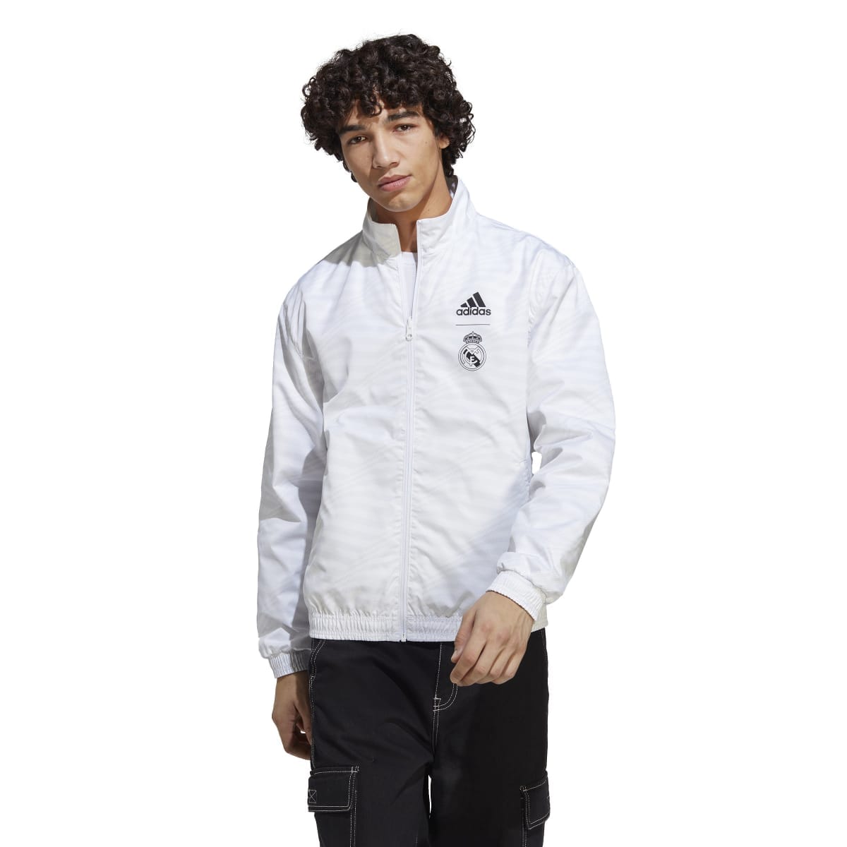 Mens white track jacket best sale