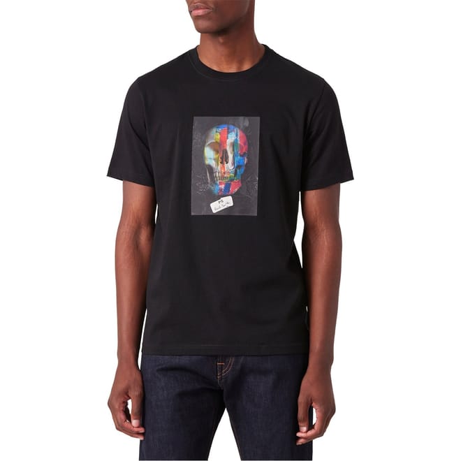 Skull Print Regular Fit T-Shirt