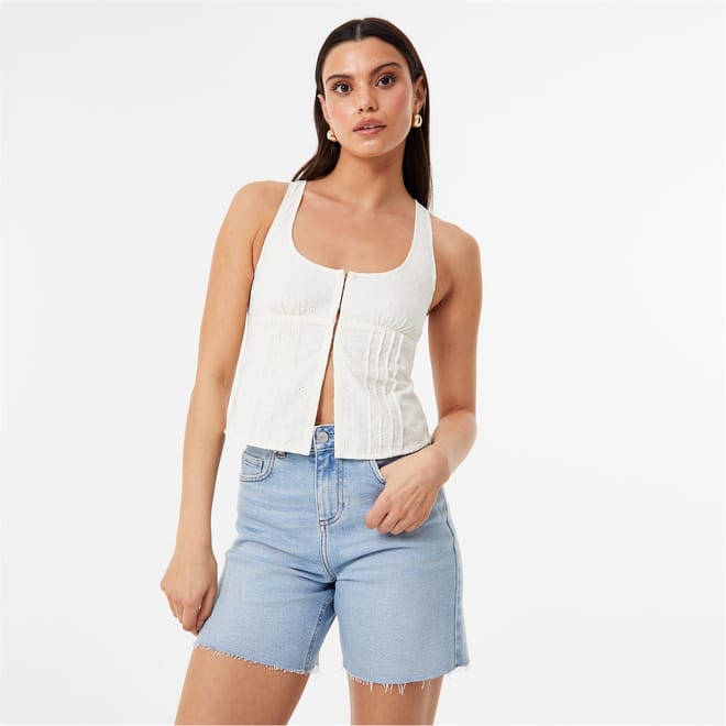 Broderie Corset Top