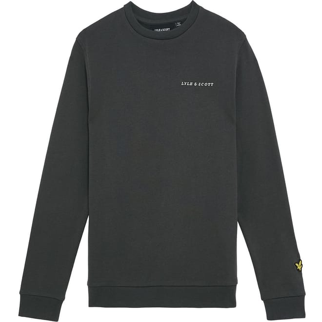 Script Crew Neck Regular Fit Sweatshirt