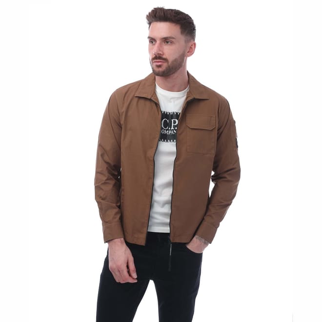 Gabardine Zip Overshirt