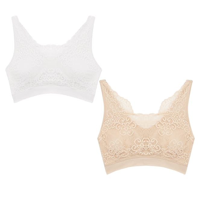 2 Pack Lace Comfort Bra