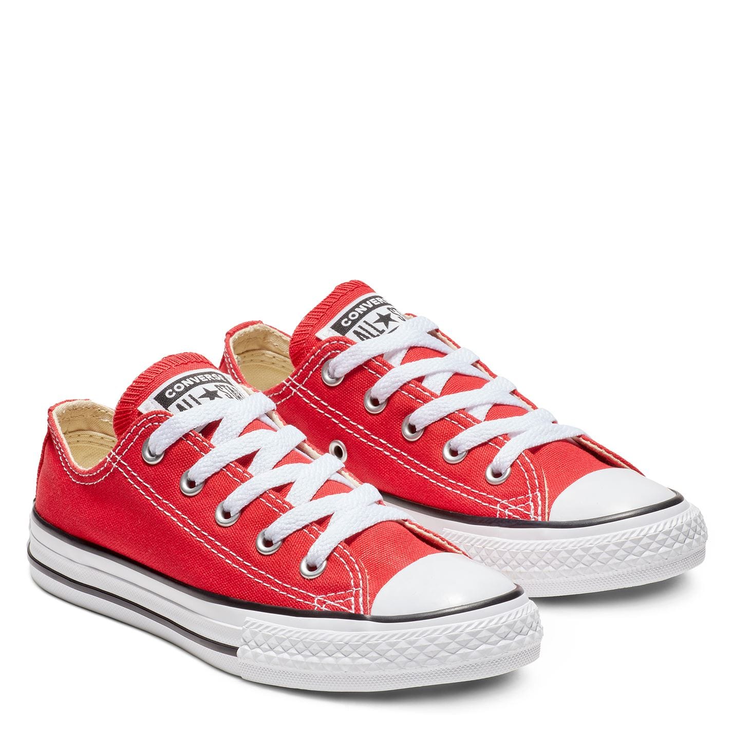 Low cut red converse on sale