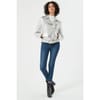 Metallic Moto Short Jacket