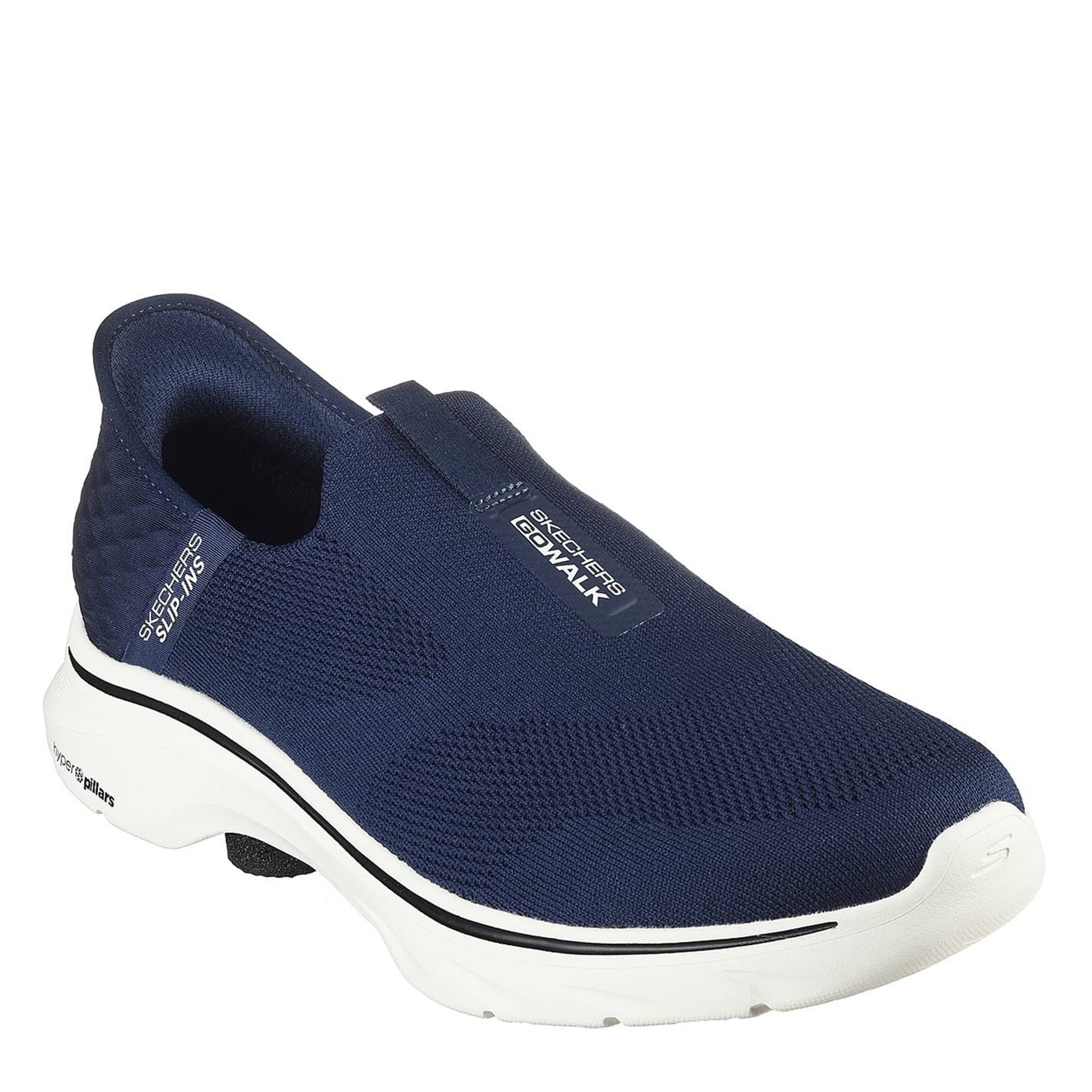 Blue Skechers Mens Go Walk 7 Easy On 2 Slip Trainers Get The Label