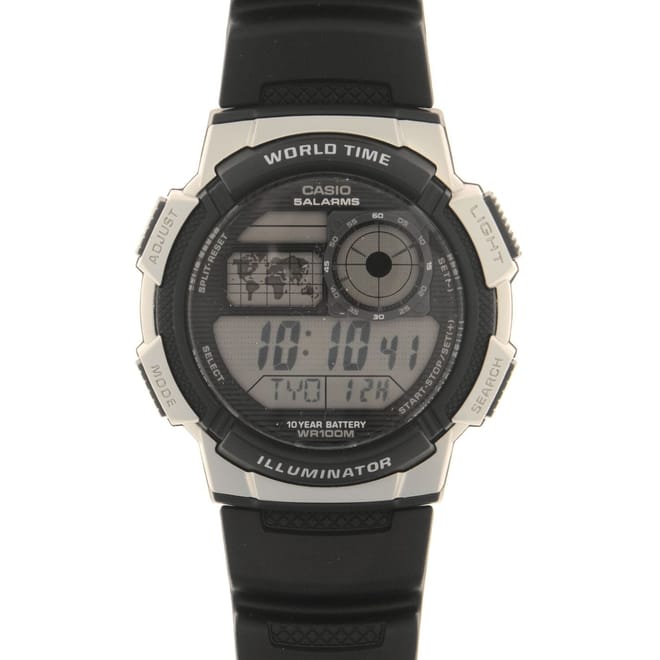 Collection Mens World Time Alarm Chronograph Watch