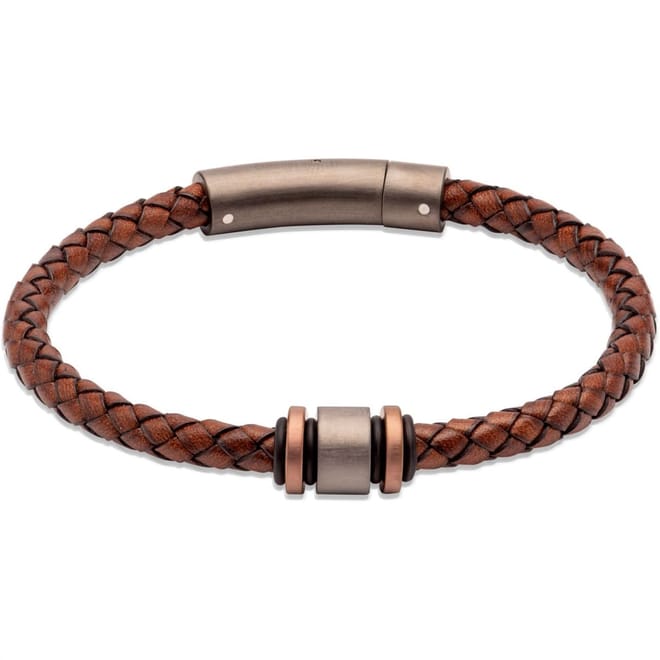  And  Co.brown Leather Bracelet  And  Metal Clasp